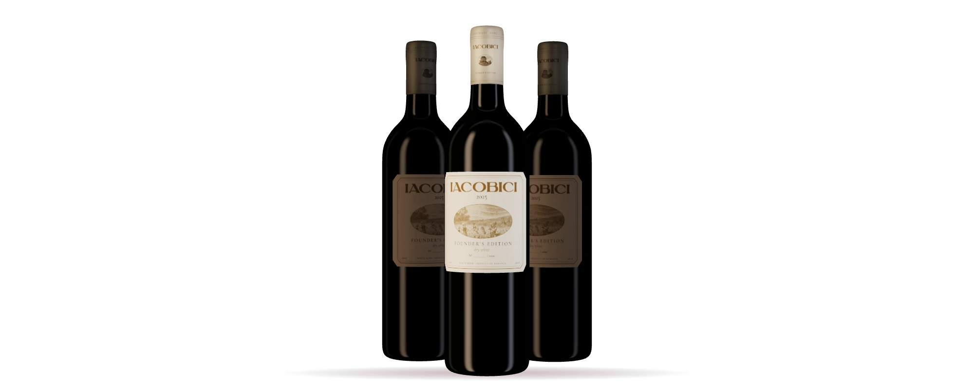 Founder’s Edition White, three bottles